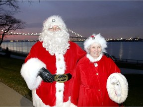 Santa and Mrs. Claus prepare to join the Windsor Santa Claus Parade on Riverside Drive West Saturday, Dec. 2, 2017.