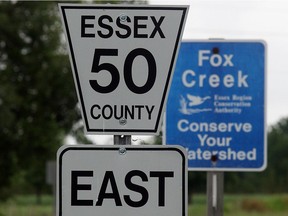 A sign for Essex County Road 50.