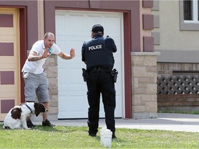 This is a cropped version of Windsor Star photographer Nick Brancaccio's award winning photo taken on Mercer Street on June14, 2017.