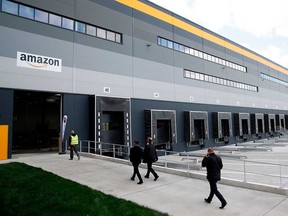 An Amazon warehouse facility in northern France, October 2017.