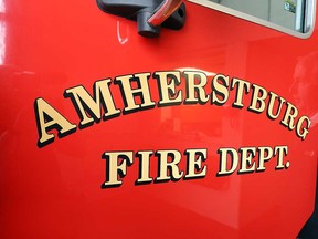 An Amherstburg fire department vehicle.