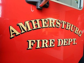 An Amherstburg Fire Department vehicle.