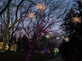 Part of the Bright Lights Windsor display at Jackson Park on Dec. 8, 2017.