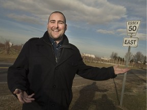 Nelson Silveira, economic development officer for the Town of Essex, stands on the side of County Road 50, Wednesday, Dec. 20, 2017.  The town is looking to establish a rural community improvement plan aimed at encouraging retail storefronts, pick-your-own operations, and B&B's along County Road 50.