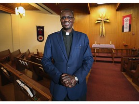 Jordan Simon, a part-time pastor at the Gethsemane Lutheran Church in Windsor, ON. is shown on Thursday, November 2, 2017. He is a refugee from Sudan and one of a small local population of Windsorites who speak Nuer