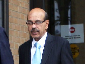 Windsor psychiatrist Dr. Ravi Shenava leaves the Superior Court of Justice in Windsor in October 2017.