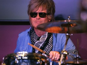Jeff Burrows, seen here performing with the S'Aints in this 2017 file photo, puts on his 13th annual 24-hour drum marathon for charity this weekend.