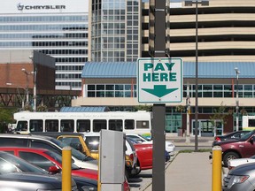 A city-owned surface parking lot in downtown Windsor is shown in this 2011 file photo.