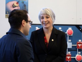 Federal Labour Minister Patty Hajdu at a union facility in Mississauga, Ont., on Dec. 8, 2017, meeting with labour leaders to discuss NAFTA.