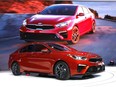 The new 2019 Kia Forte sedan makes its debut at the 2018 North American International Auto Show January 15, 2018 in Detroit, Michigan. More than 5,100 journalists from 61 countries attend the NAIAS each year. The show opens to the public January 20th and ends January 28th.