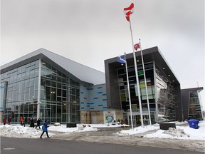 The outside of the Windsor International Aquatic and Training Centre, where Adventure Bay is located, is shown in a file photo.
