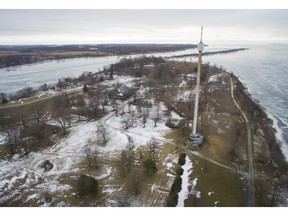 The southern half of Boblo Island, which is slated for residential development, is photographed Thursday, January 11, 2018.