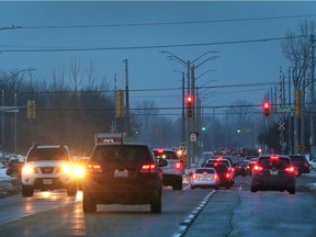 Banwell Road, shown here on  Jan. 9, 2017, will get $70,000 in lighting and $200,000 in engineering reports for a roundabout in Windsor's 2018 capital budget.