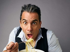 Comedian Sebastian Maniscalco in a promotional image for his Stay Hungry 2018 tour.