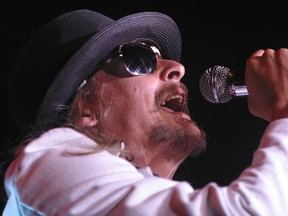 Kid Rock performs at Rexall Place in Edmonton in 2008