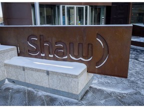 Shaw Communications Inc. reported a first-quarter profit of $114 million as it ramped up its Freedom Mobile wireless business. The Shaw Communications headquarters is seen in Calgary, Thursday, Jan. 11, 2018.
