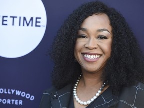 Shonda Rhimes arrives at The Hollywood Reporter's Women in Entertainment Breakfast at Milk Studios on Wednesday, Dec. 6, 2017, in Los Angeles.