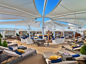A sun deck on the Seabourn Encore, now taking travellers on intrepid trips around Alaska.