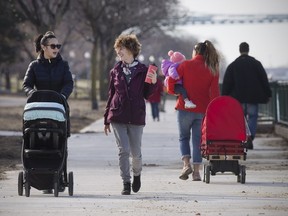 The waterfront was busy with people taking advantage of the warmer temperatures,   Friday, January 26, 2018.