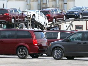 It was a huge sales month for the Chrysler Pacifica and Dodge Grand Caravan built at FCA's Windsor Assembly Plant February 1, 2018.