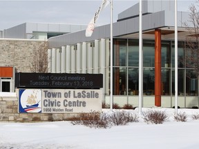 The Town of LaSalle Civic Centre is shown on Feb. 13, 2018.