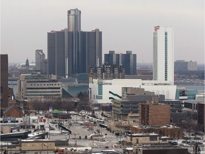 A view of Windsor's downtown with Detroit in the background is shown on Jan. 18, 2018.