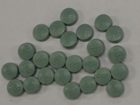 Windsor police have issued a public safety warning after seizing a stash of the deadly narcotic fentanyl that was disguised to look like prescription pills.