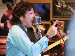 South River Slim plays the Windsor Star News Cafe during a press conference announcing the 2018 lineup for LiUNA Bluesfest Windsor February 21, 2018.