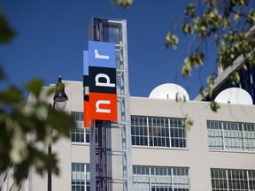 The headquarters for National Public Radio, or NPR, are seen in Washington, DC, Sept. 17, 2013.