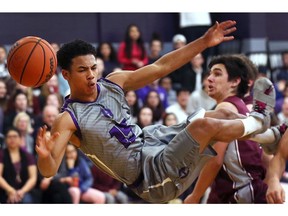 Kassen Byas and the Assumption Purple Raiders at the No. 12 seed at the OFSAA boys' AA basketball championship.