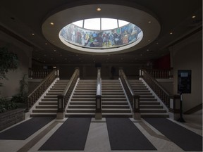 The lobby of the Giavanni Caboto Club is pictured on Feb. 7, 2018.