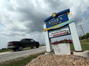 A sign welcomes visitors to Essex on July 7, 2016.