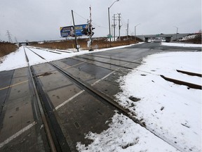 Windsor Police are continuing to investigate after a man was killed crossing the CN Railway tracks near Jefferson Boulevard and South Service Road Feb.3, 2018. The area of the accident is shown on Feb. 4, 2018.