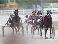 Harness racing at Leamington Raceway is seen in this 2017 file photo.