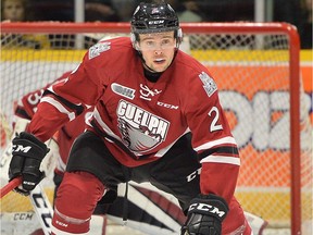Form OHL Guelph Storm defenceman Levi Tetrault has helped make the Leamington Flyers' that much stronger as the club prepares to play the Komoka Kings in the first round of the playoffs. Photo by Terry Wilson / OHL Images.