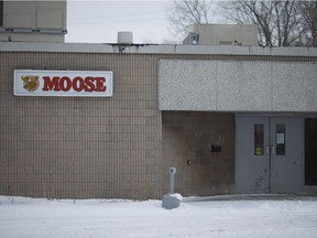 A closed Moose Lodge is pictured after a notice of termination of tenancy was posted on the Moose Lodge entrance Feb. 5, 2018.