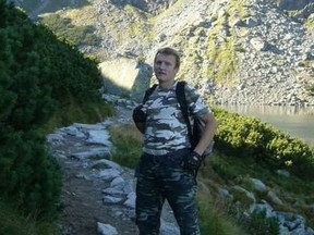 Przemyslaw Wachta, killed by a train in Windsor Feb. 3, 2018, is shown in this undated photo in the Tatra Mountains in Poland.