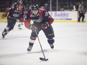 Windsor Spitfires general manager Warren Rychel wants potential overagers Luke Kutkevicius (pictured in action last season) and Igor Larionov to prove their worth before offering a roster spot for the 2018-19 season.