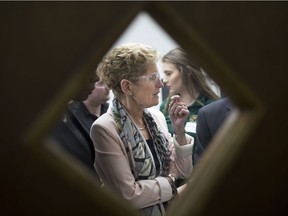 Ontario premier, Kathleen Wynne, tours the St. Clair College Skilled Trades Regional Training Centre during her visit to Windsor on Feb. 15, 2018.