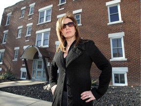 Janette Calandra, shown in front her multi-unit building on University Avenue in 2012, said Tuesday the tax break for landlords is long overdue. Landlords in the city, she said, are barely surviving financially.