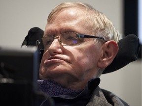 British scientist Stephen Hawking attends the launch of The Leverhulme Centre for the Future of Intelligence (CFI) at the University of Cambridge on Oct. 19, 2016. The CFI, a collaboration between universities, is exploring the implications of the rapid development of artificial intelligence (AI).