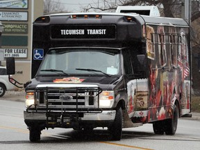 The Tecumseh Transit bus is shown on Wednesday, March 7, 2018, on Tecumseh Road East near Manning Road.