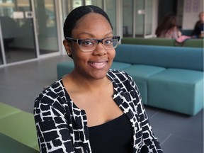Chanel Beckford is shown at the University of Windsor's School of Social Work building on Monday, March 19, 2018. She is part of the committee organizing the Making it Awkward: Challenging Anti-Black Racism symposium.