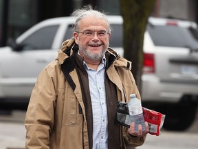 Dr. Robert Cameron, the only doctor charged in a provincewide crackdown on overprescribing opioids is shown leaving the Sandwich Medical Walk-In Clinic in Windsor, ON. on Tuesday, March 27, 2018.