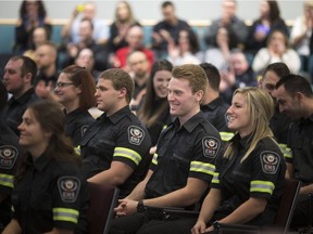 A commencement ceremony is held for newly hired Essex-Windsor EMS Paramedics at Essex County Council Chambers, Friday, March 9, 2018.