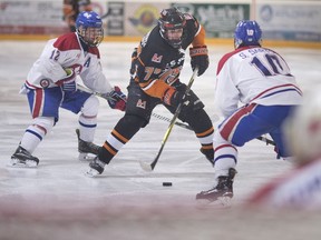 The Lakeshore Canadiens, seen in a game against the Essex 73's, will look for a full regular-season schedule with the Schamlz Cup set for a new format.