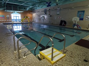 The pool area at the Gino and Liz Marcus Community Complex, seen in this file photo, has been closed for repairs.
