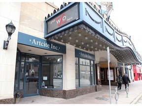 Future in doubt? Artcite Inc. on University Avenue West next to the Capitol Theatre is shown April 6, 2018.