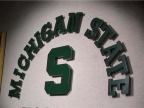 FILE - This is a March 7, 2001, file photo showing Michigan State logo.