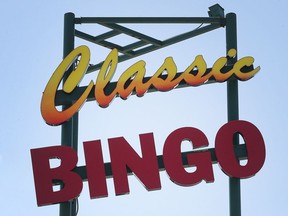 The Classic Bingo sign at 1385 Walker Rd. in Windsor is shown on April 19, 2018.